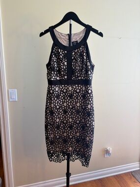 Jax Dresses | Jax Bodycon Blue With Black Lace Dress | Color: Black/Blue | Size: 10 | Txbrandiwine's Closet